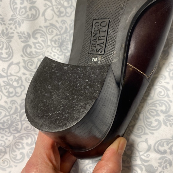 Franco Sarto Slip-On Loafers with Chunky Heel - Picture 11 of 16